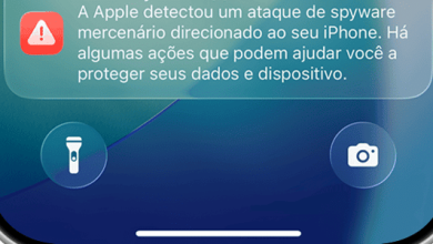 Aviso de ataque spyware em iPhones