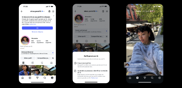 Instagram vai rotular perfis criados com IA; quem produzir conteúdo sintético e não identificar, poderá "sumir" das recomendações