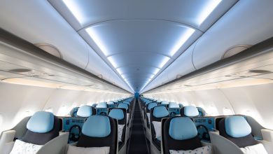 Mais espaço, cama e cardápio gourmet: como é viajar no avião que só tem classe executiva