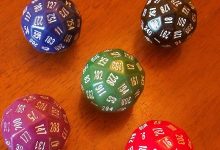 Os cinco dados de 60 lados criados por matemáticos para serem os