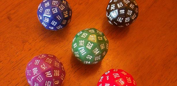 Os cinco dados de 60 lados criados por matemáticos para serem os