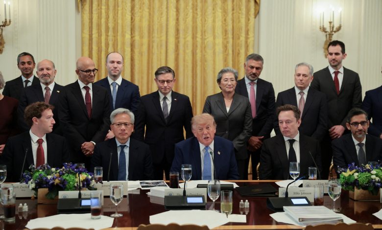 Trump faz encontro com CEOs de IA na Casa Branca; veja FOTOS