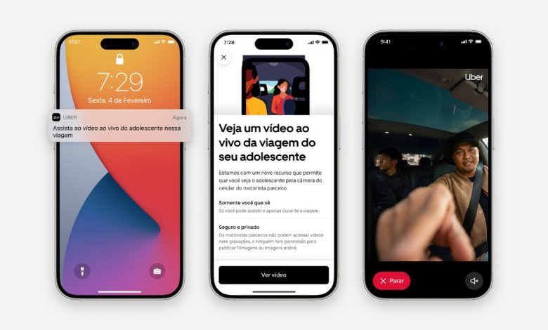 Uber libera vídeo ao vivo para pais em viagens de filhos adolescentes; veja como vai funcionar